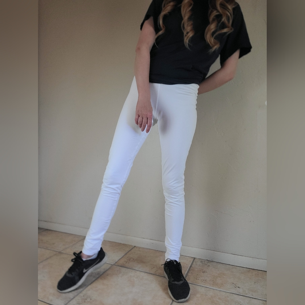 Commando white comfy casual athletic active wear leggings size large